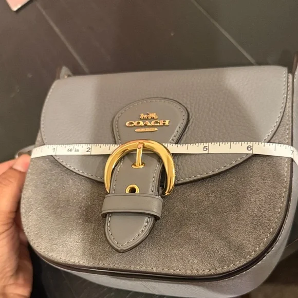 Coach Cleo 17 leather/suede Crossbody Bag